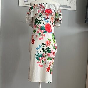 Floral Off-Shoulder Dress